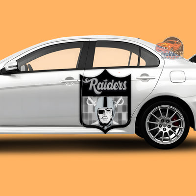 Las Vegas Raiders Itasha Car Side Door Decal Vinyl Sticker