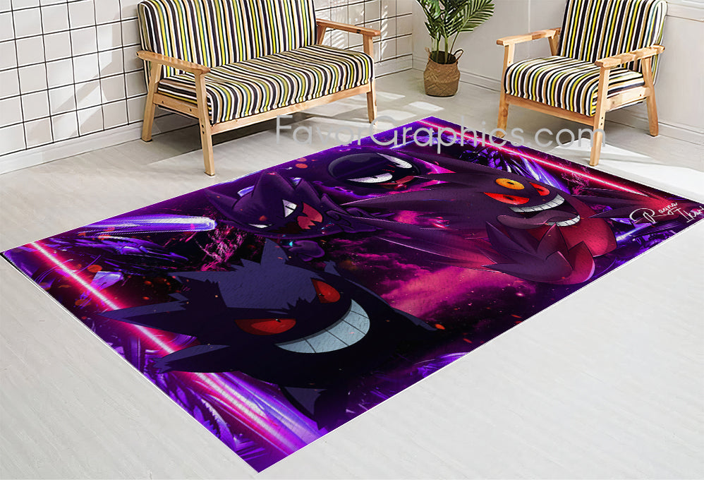 Gengar (Pokemon) Home Bedroom Decor Rug Carpet Mat