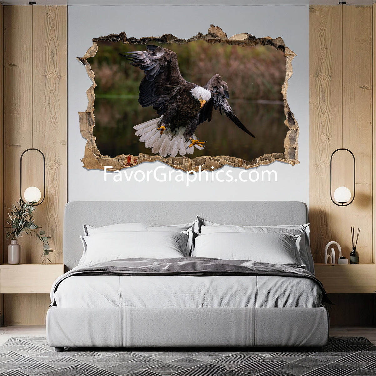 Bald Eagle Vinyl Wall Art Decal Sticker Poster Print Mural