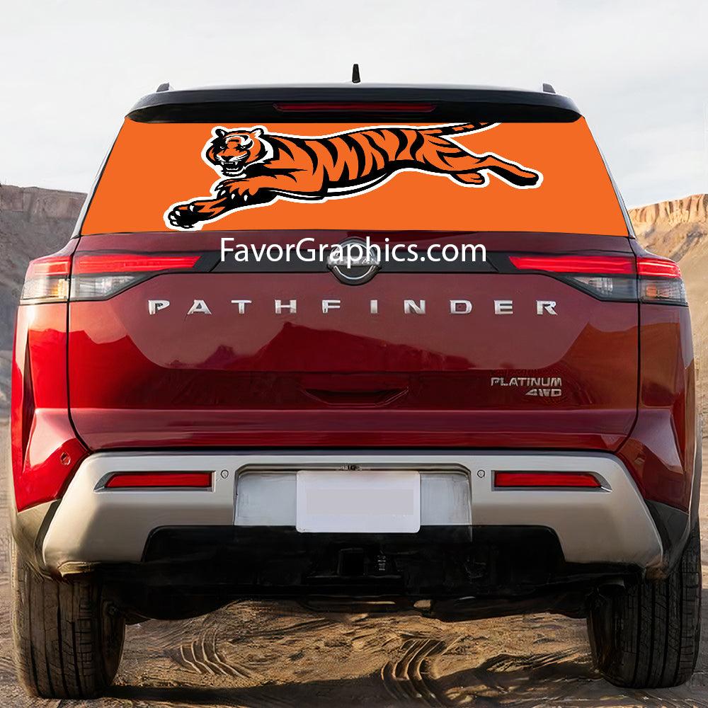 Cincinnati Bengals Rear Window Perforated Graphic Vinyl Decal Car Truck UTV