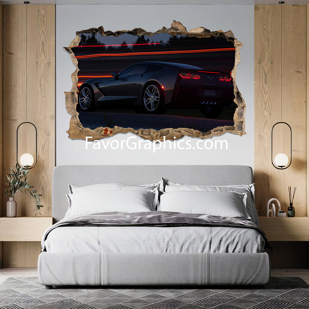 Chevrolet Corvette Vinyl Wall Art Decal Sticker Poster Print Mural