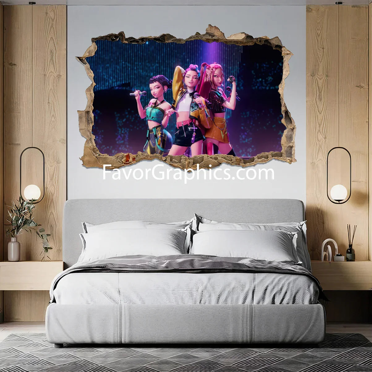 Huntrix HUNTR/X Kpop Demon Hunters Wall Art Poster Print Mural