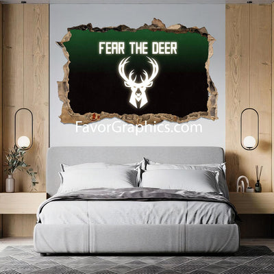 Milwaukee Bucks Vinyl Wall Art Decal Sticker Poster Print Mural