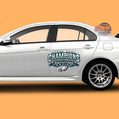 Philadelphia Eagles Itasha Car Side Door Decal Vinyl Sticker