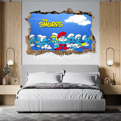 The Smurfs Vinyl Wall Art Decal Sticker Poster Print Mural