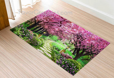 Cherry Blossom Home Bedroom Decor Rug Carpet Mat