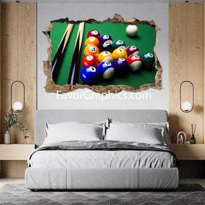 Billiard Vinyl Wall Art Decal Sticker Poster Print Mural