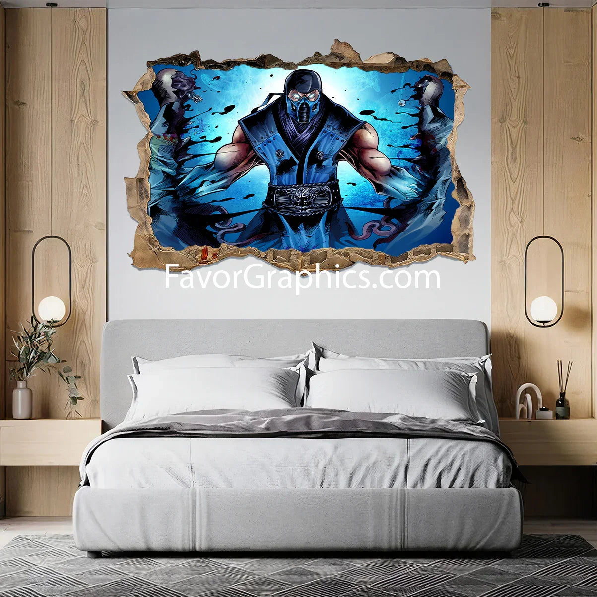 Sub Zero Mortal Kombat Vinyl Wall Art Decal Sticker Poster Print Mural
