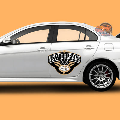 New Orleans Saints Itasha Car Side Door Decal Vinyl Sticker