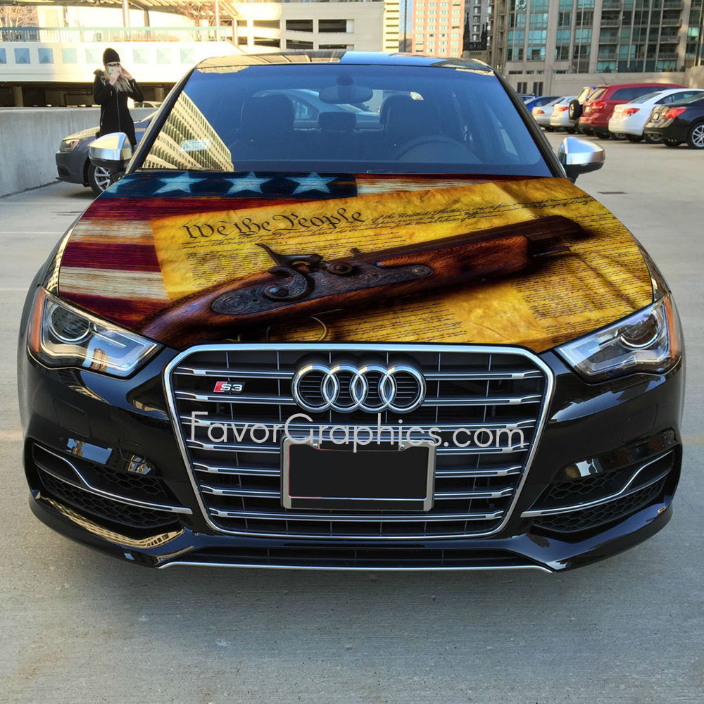 Pistole We The People Itasha Car Vinyl Hood Wrap