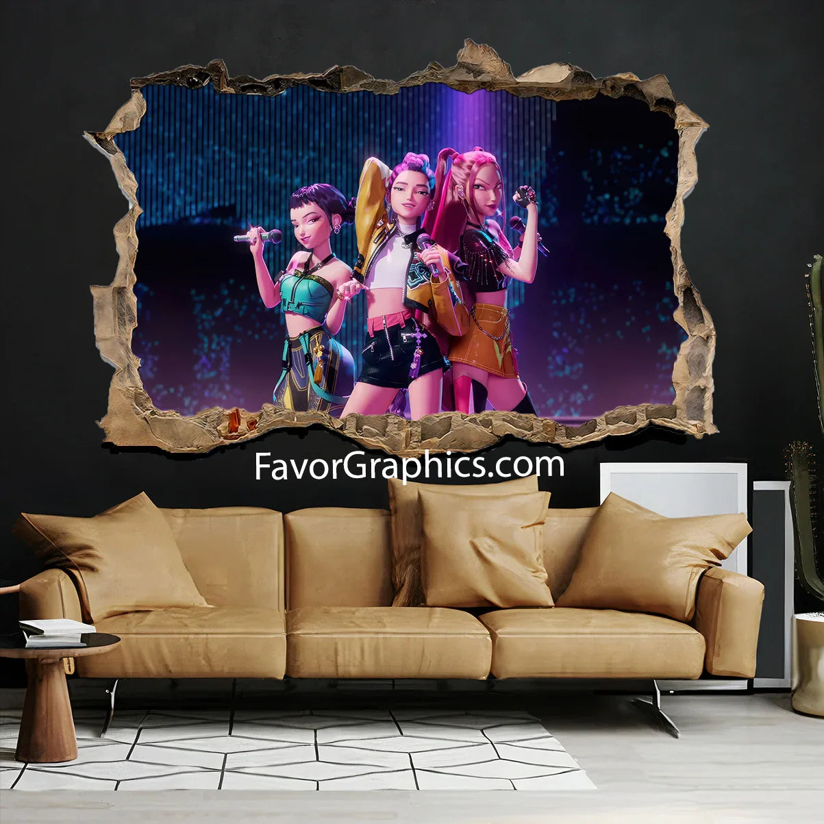 Huntrix HUNTR/X Kpop Demon Hunters Wall Art Poster Print Mural