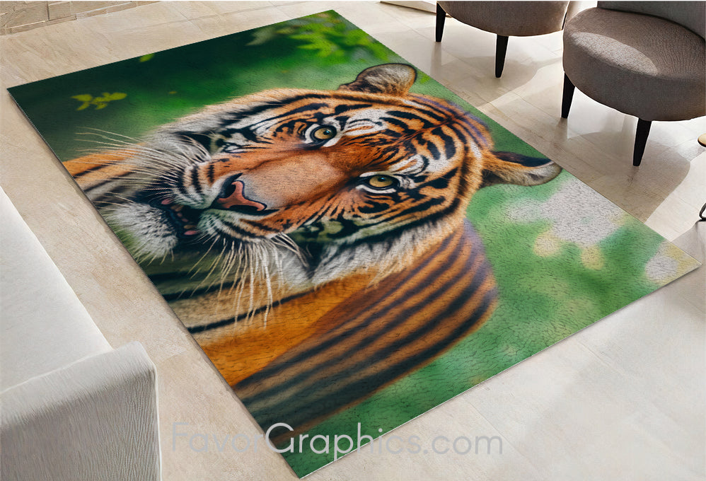 Tiger Home Bedroom Decor Rug Carpet Mat