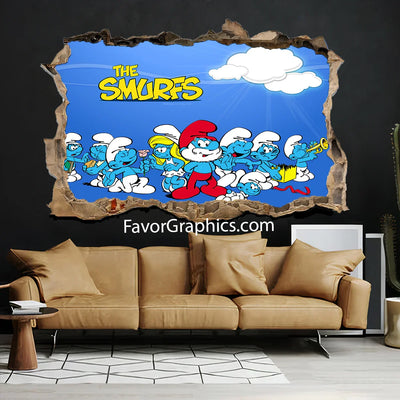 The Smurfs Vinyl Wall Art Decal Sticker Poster Print Mural
