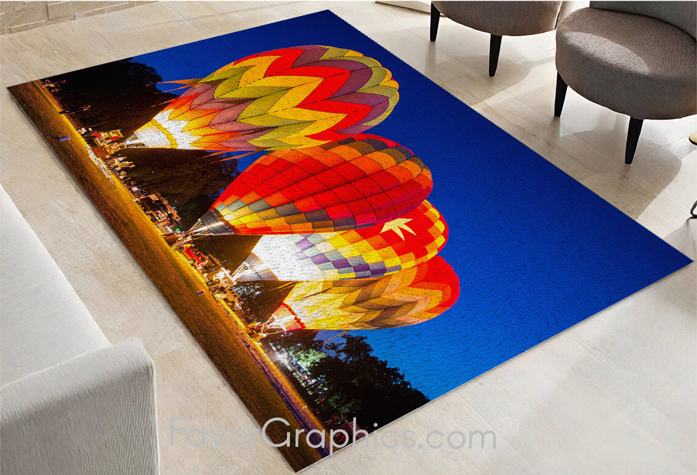 Hot Air Balloon Home Bedroom Decor Rug Carpet Mat