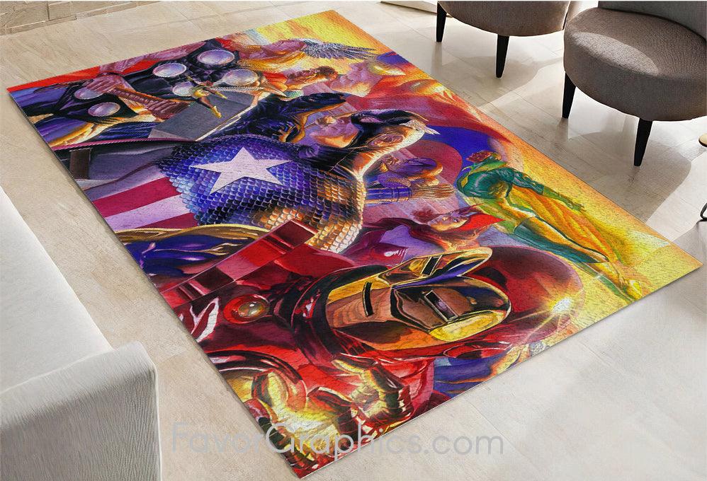 Avengers Superheroes Home Bedroom Decor Rug Carpet Mat