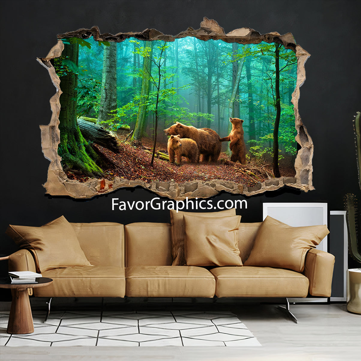 Bear Vinyl Wall Art Decal Sticker Poster Print Mural