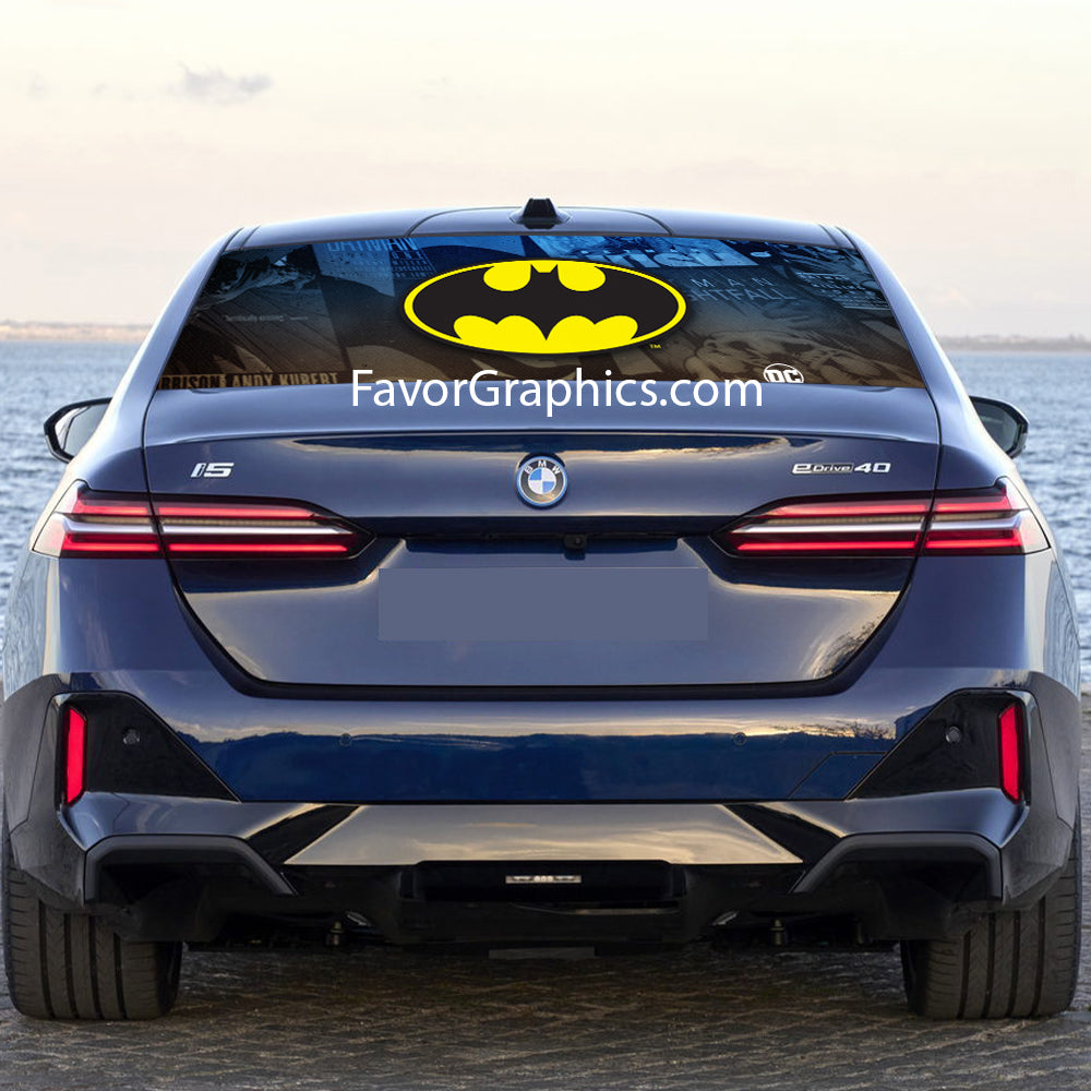 Batman Rear Window Perforated Graphic Vinyl Decal Car