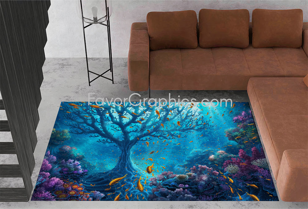 Underwater Under The Sea Home Bedroom Decor Rug Carpet Mat