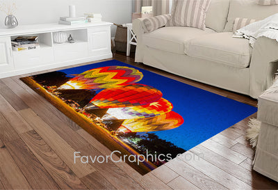 Hot Air Balloon Home Bedroom Decor Rug Carpet Mat