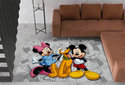 Mickey and Minnie Home Bedroom Decor Rug Carpet Mat