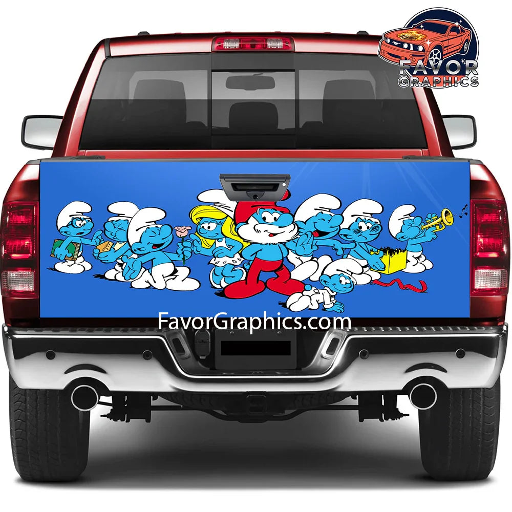 The Smurfs Tailgate Wraps For Trucks SUV Vinyl Wrap