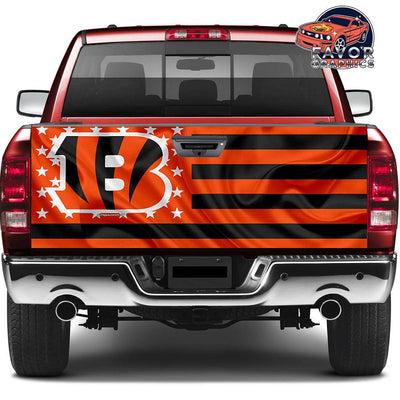 Cincinnati Bengals Tailgate Wraps For Trucks SUV Vinyl Wrap