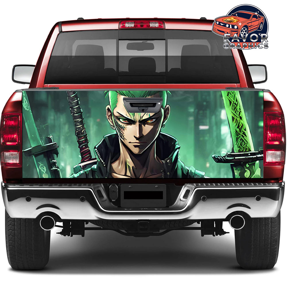 Roronoa Zoro Tailgate Wraps For Trucks SUV Vinyl Wrap