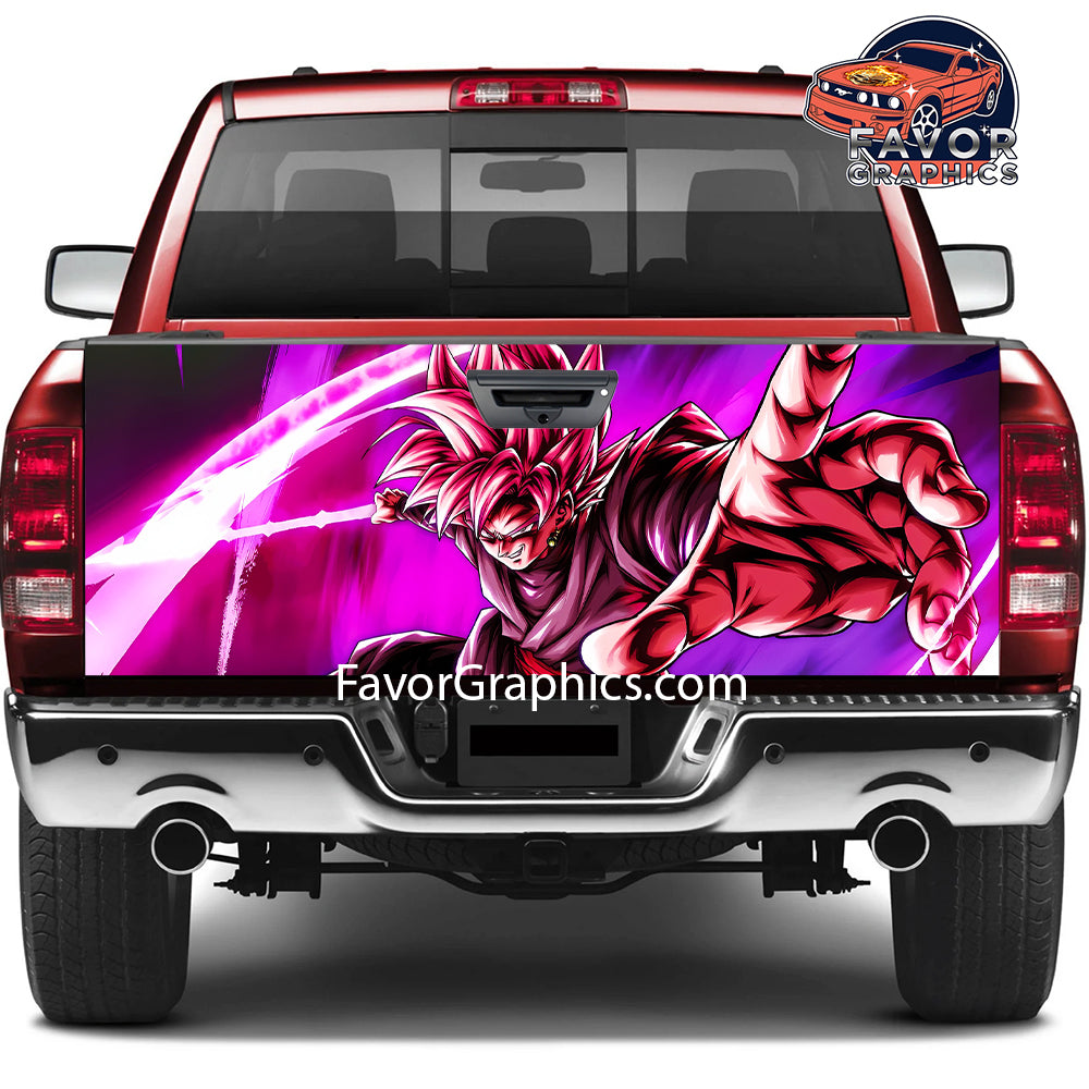 Black Goku Tailgate Wraps For Trucks SUV Vinyl Wrap