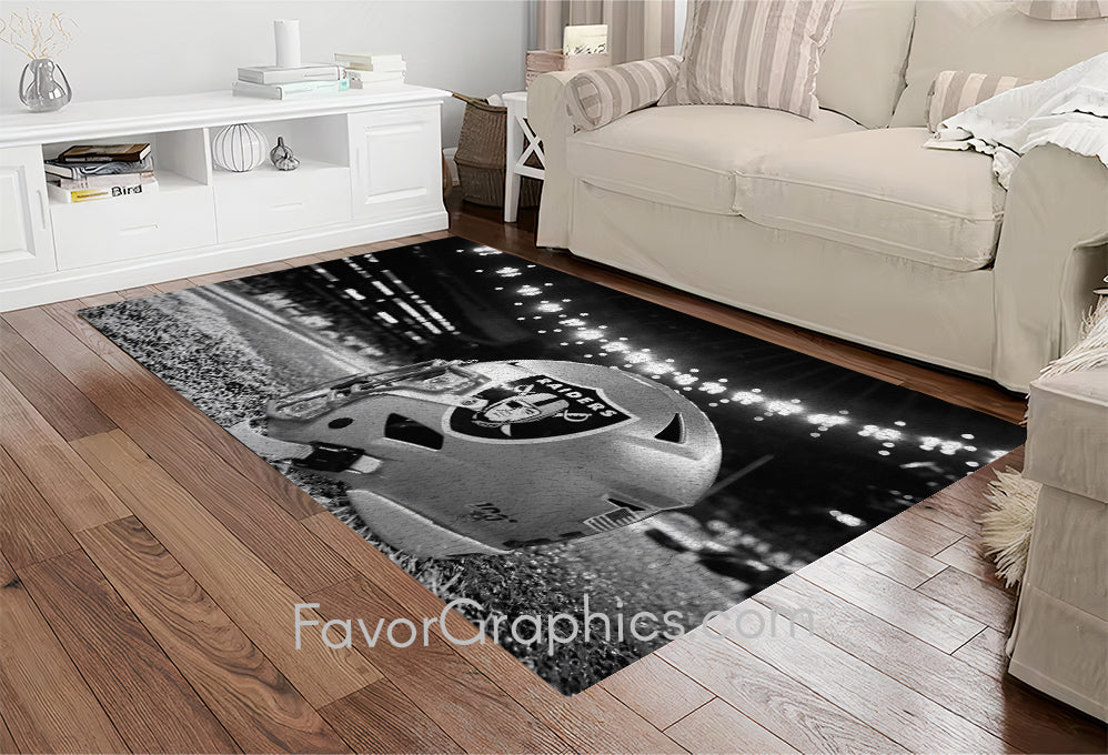 Las Vegas Raiders Home Bedroom Decor Rug Carpet Mat