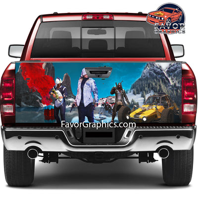 PUBG Tailgate Wraps For Trucks SUV Vinyl Wrap