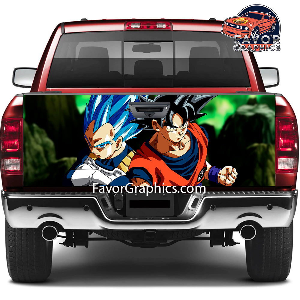 Goku Vegeta Tailgate Wraps For Trucks SUV Vinyl Wrap