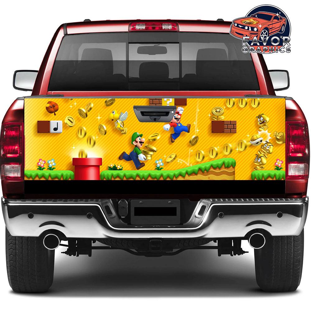 Mario Tailgate Wraps For Trucks SUV Vinyl Wrap