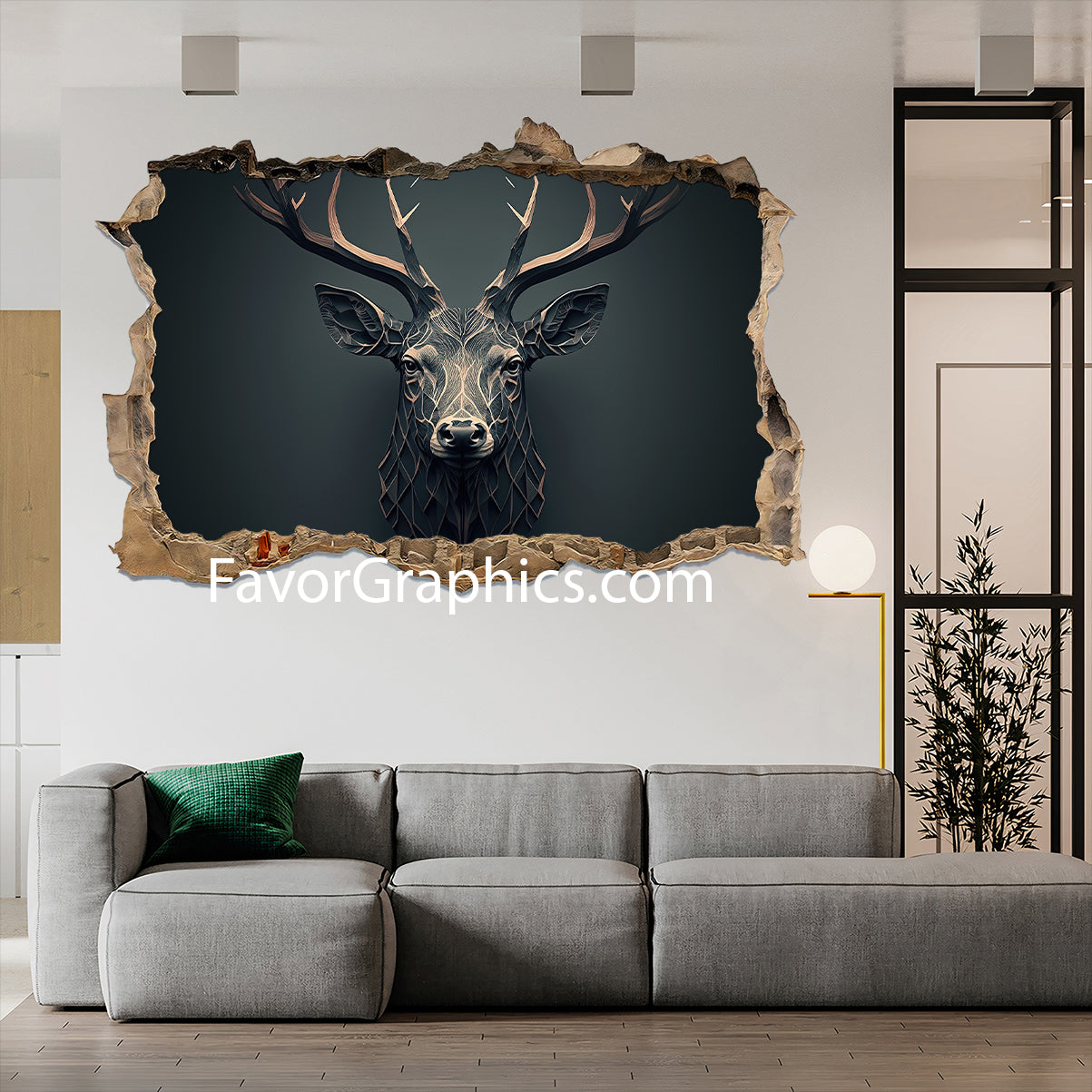 Deer Vinyl Wall Art Decal Sticker Poster Print Mural