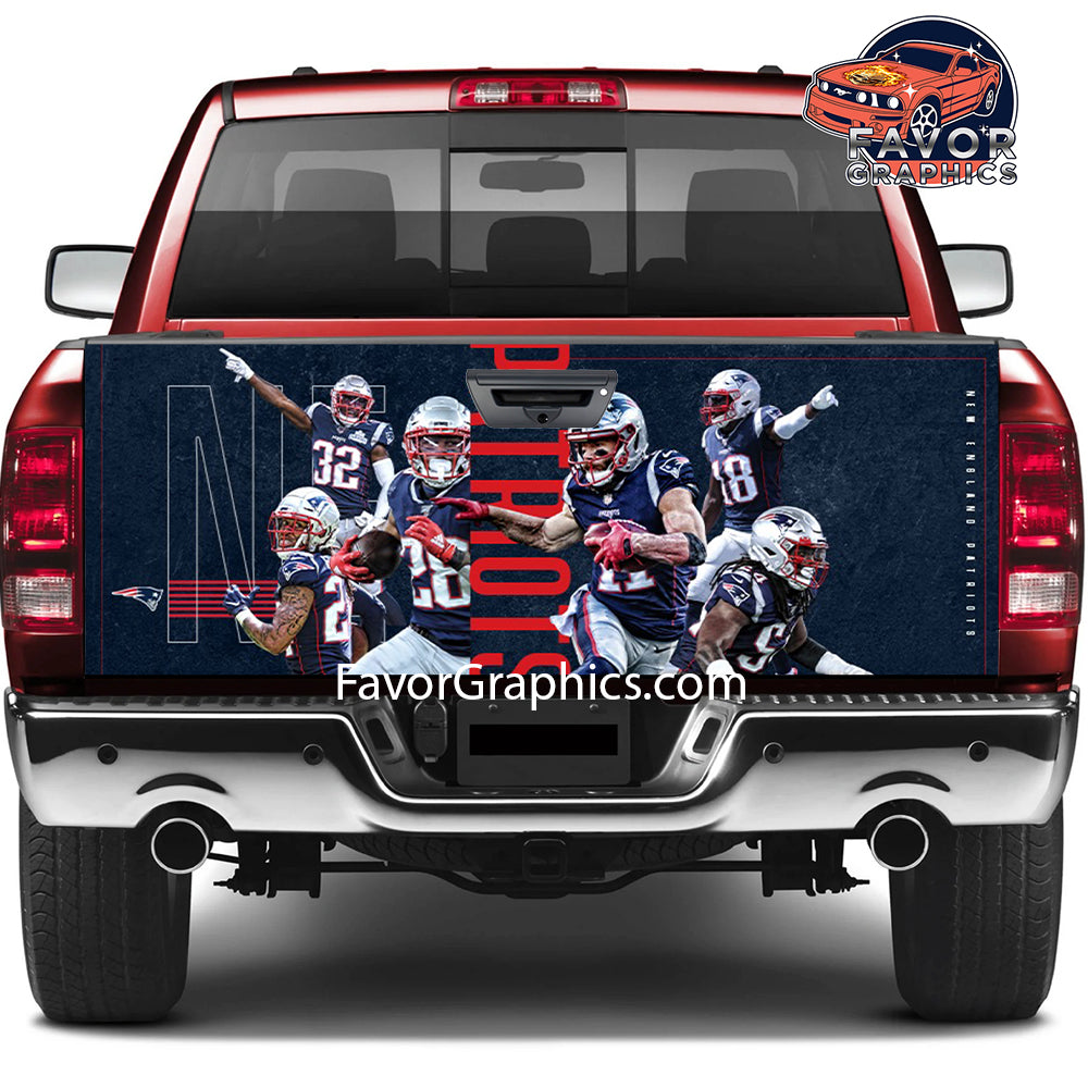 New England Patriots Tailgate Wraps For Trucks SUV Vinyl Wrap