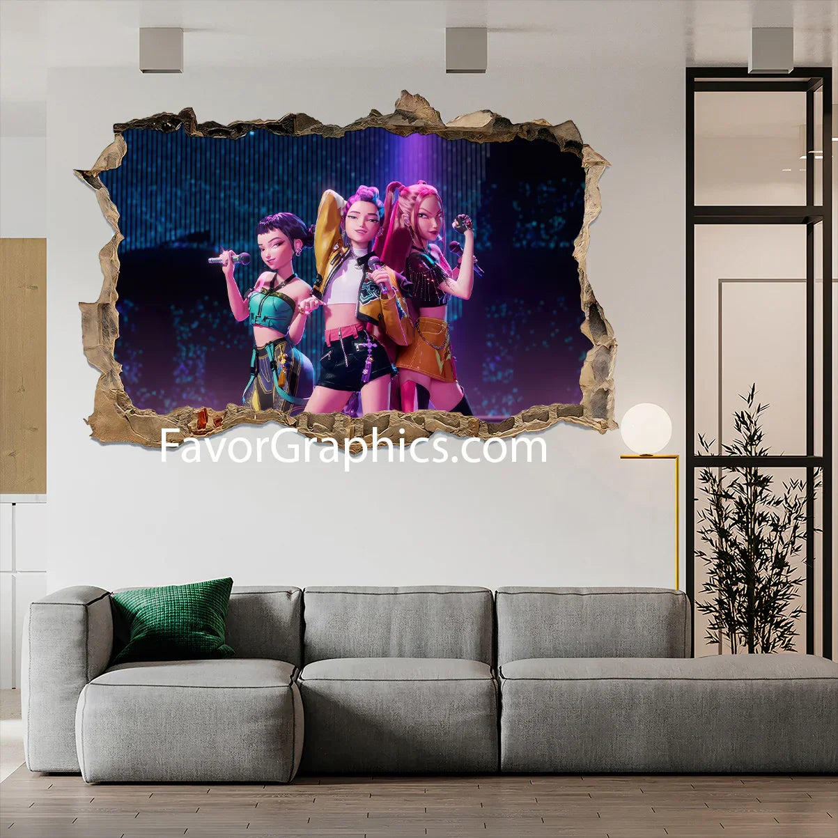 Huntrix HUNTR/X Kpop Demon Hunters Wall Art Poster Print Mural
