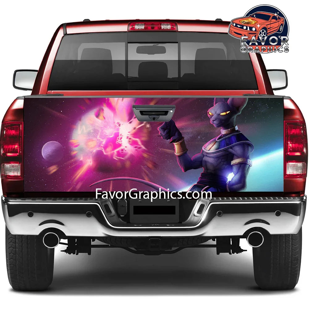 Beerus Dragon Ball Tailgate Wraps For Trucks SUV Vinyl Wrap