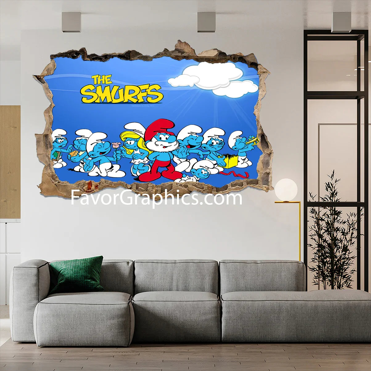 The Smurfs Vinyl Wall Art Decal Sticker Poster Print Mural