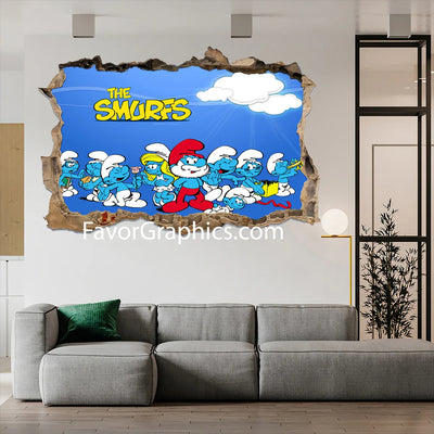 The Smurfs Vinyl Wall Art Decal Sticker Poster Print Mural
