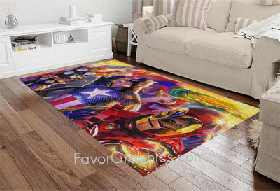 Avengers Superheroes Home Bedroom Decor Rug Carpet Mat