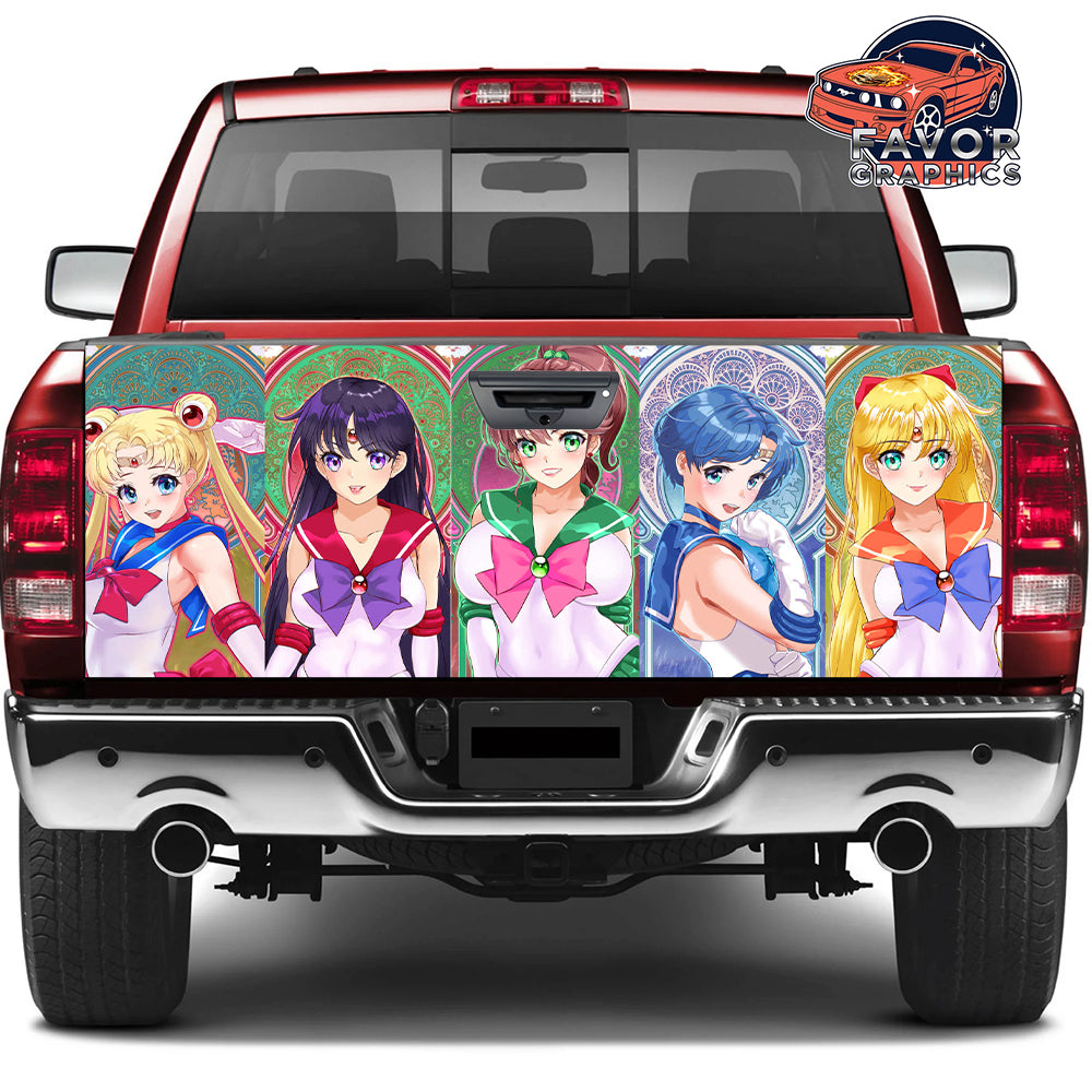 Sailor Moon Tailgate Wraps For Trucks SUV Vinyl Wrap