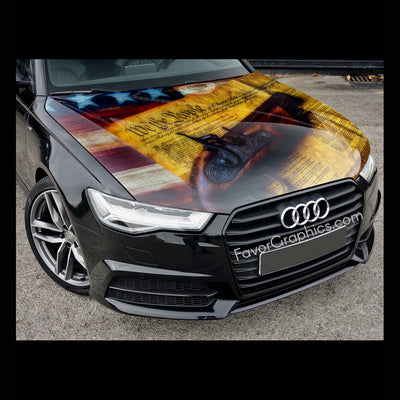 Pistole We The People Itasha Car Vinyl Hood Wrap