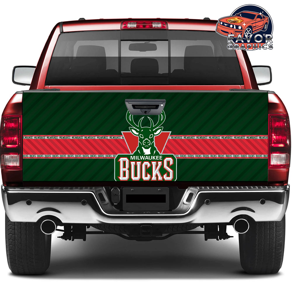 Milwaukee Bucks Tailgate Wraps For Trucks SUV Vinyl Wrap