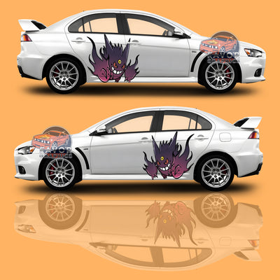 Gengar (Pokemon) Itasha Car Side Door Decal Vinyl Sticker