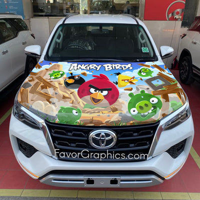 Angry Birds Itasha Car Vinyl Hood Wrap Decal Sticker