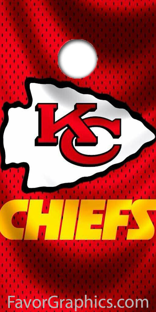 Kansas City Chiefs Cornhole Wood Board Skin Vinyl Wrap Decal Sticker