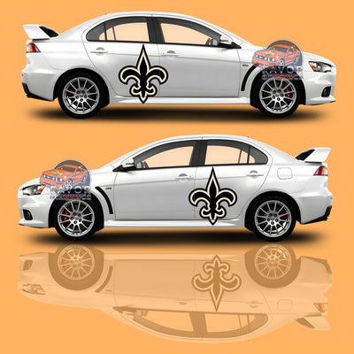 New Orleans Saints Itasha Car Side Door Decal Vinyl Sticker