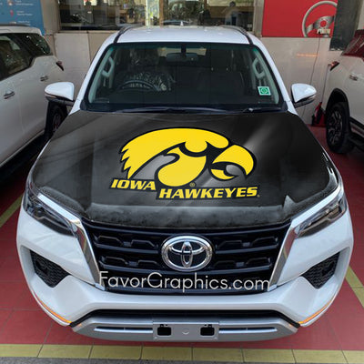 Iowa Hawkeyes Itasha Car Vinyl Hood Wrap Decal Sticker