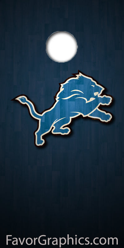 Detroit Lions  Cornhole Wood Board Skin Vinyl Wrap Decal Sticker