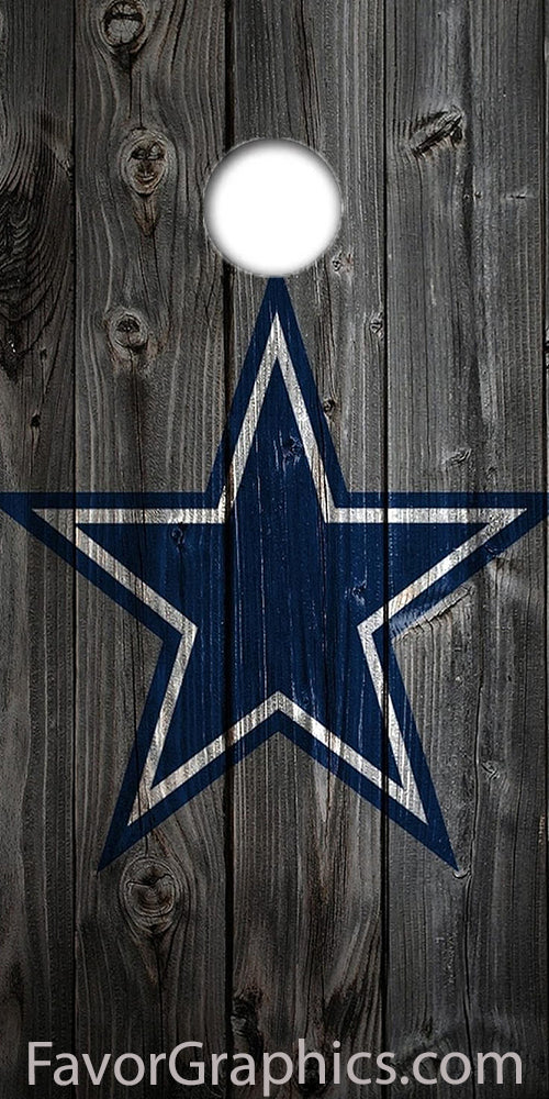 Dallas Cowboys Cornhole Wood Board Skin Vinyl Wrap Decal Sticker