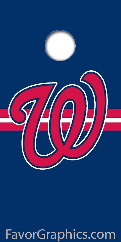 Washington Nationals Cornhole Wood Board Skin Vinyl Wrap Decal Sticker